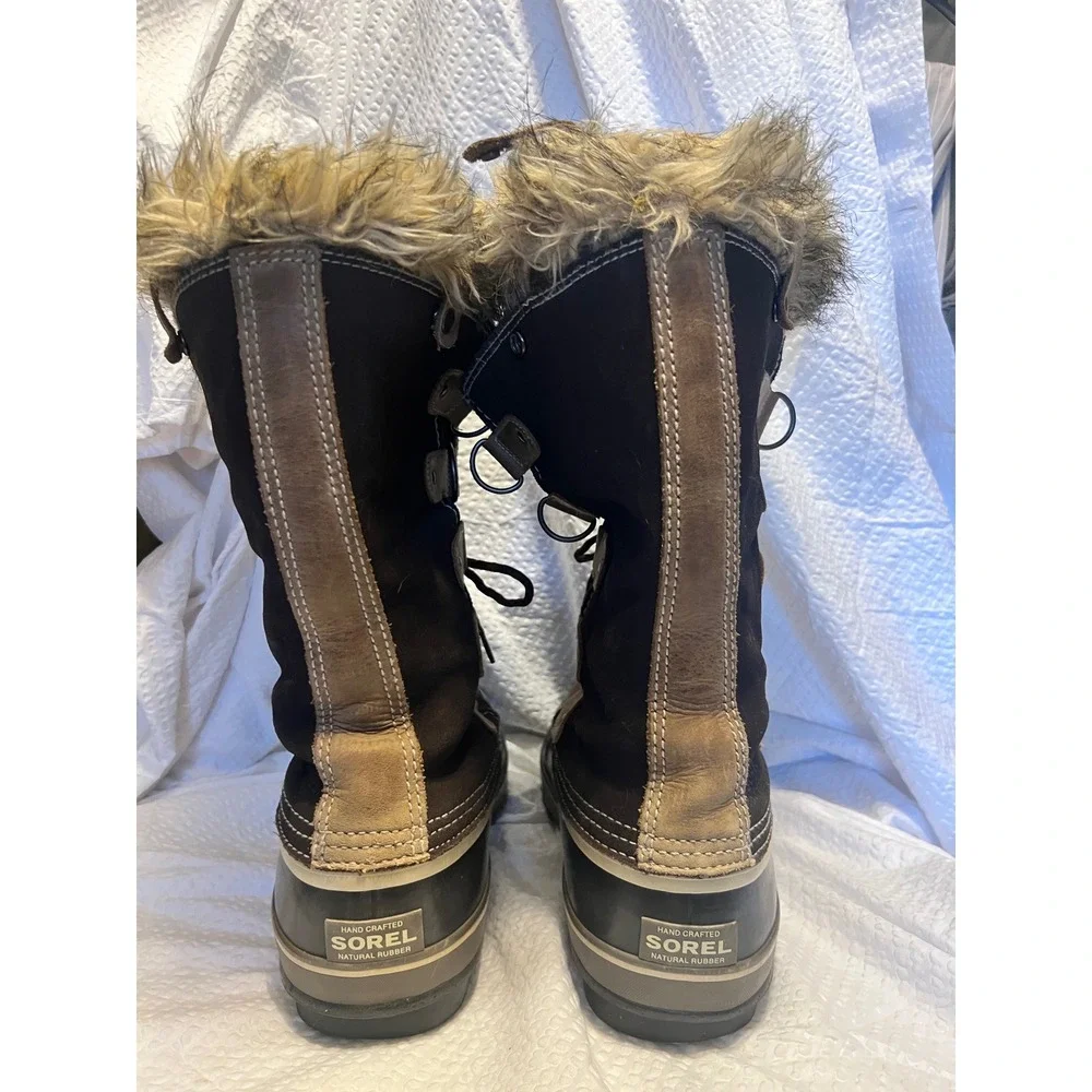 Sorel Joan of Arctic Women's Boots 11 Brown Faux Fur Waterproof Winter Snow‎